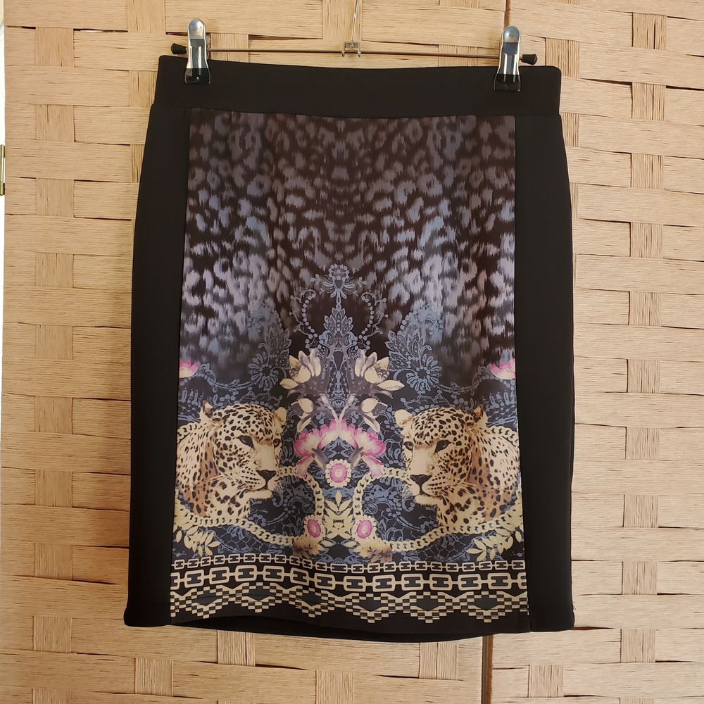 Forever 21 Pencil Mini Skirt Size Medium Cheetah